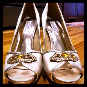 Badgley Mischka Peep Toe Heels